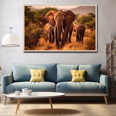 African Elephant Canvas Print